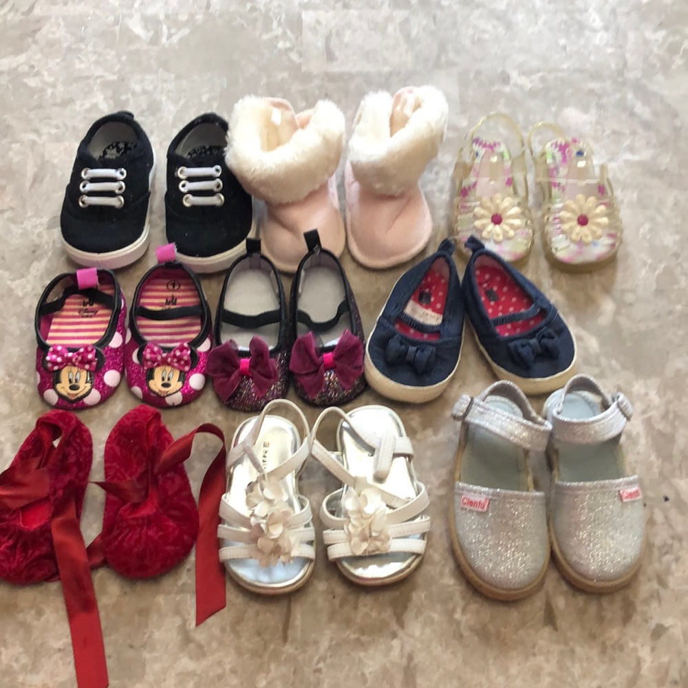 Bundle Baby Girl Shoes Size 1-3